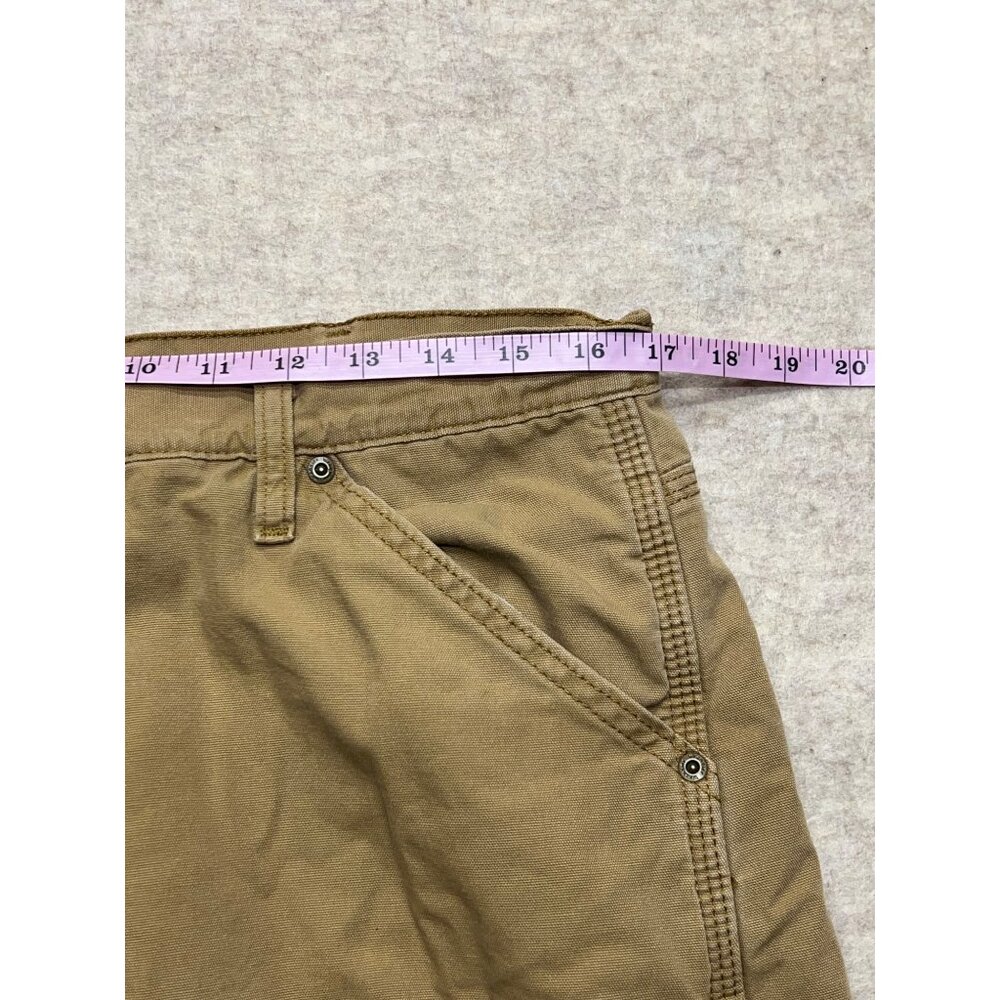 Wrangler Lined Tan Workwear Distressed Carpenter Pants 34 X 30 - Picture 11 of 13